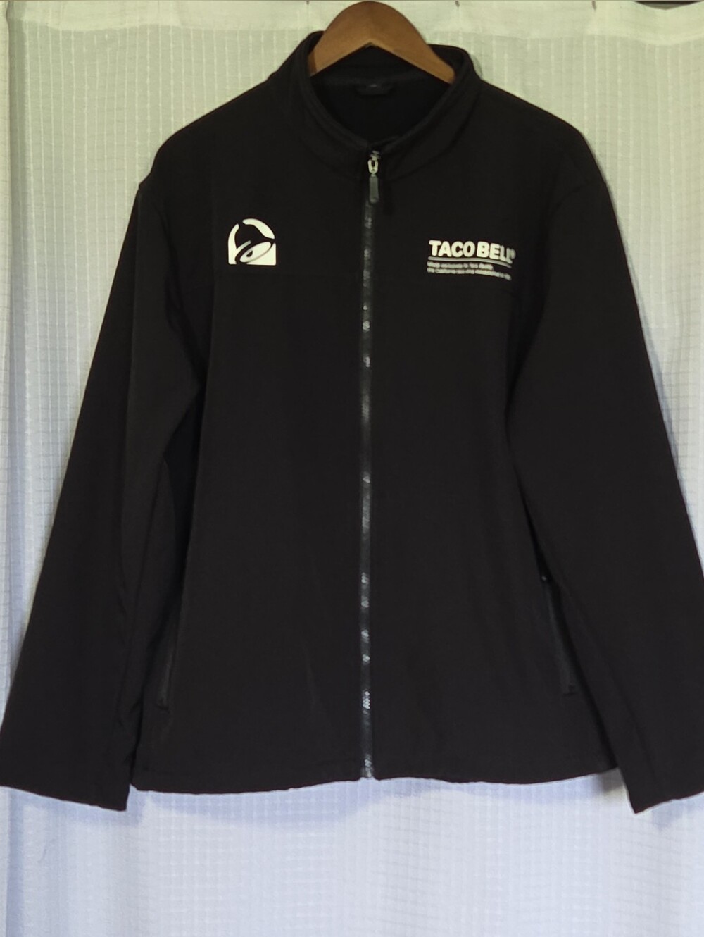 Taco Bell Jacket Mens XLBlack Softshell Employee Team Uniform Fleece LIned